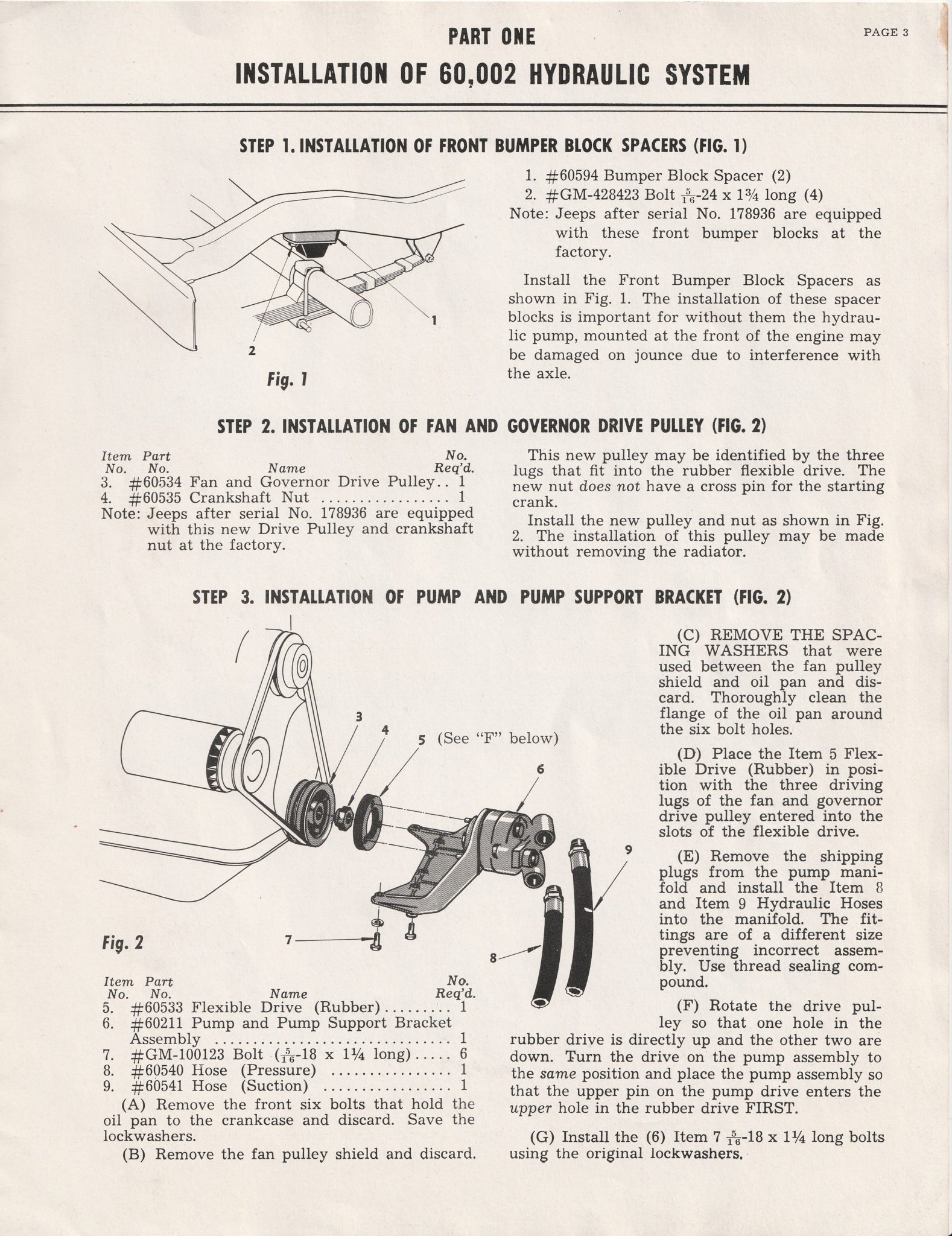 Monroe Lift Installation Instructions