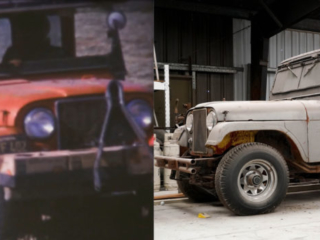 Picture of the same jeep taken almost 50 years apart
