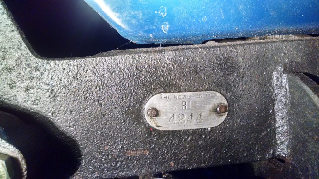 Newgren serial number tag