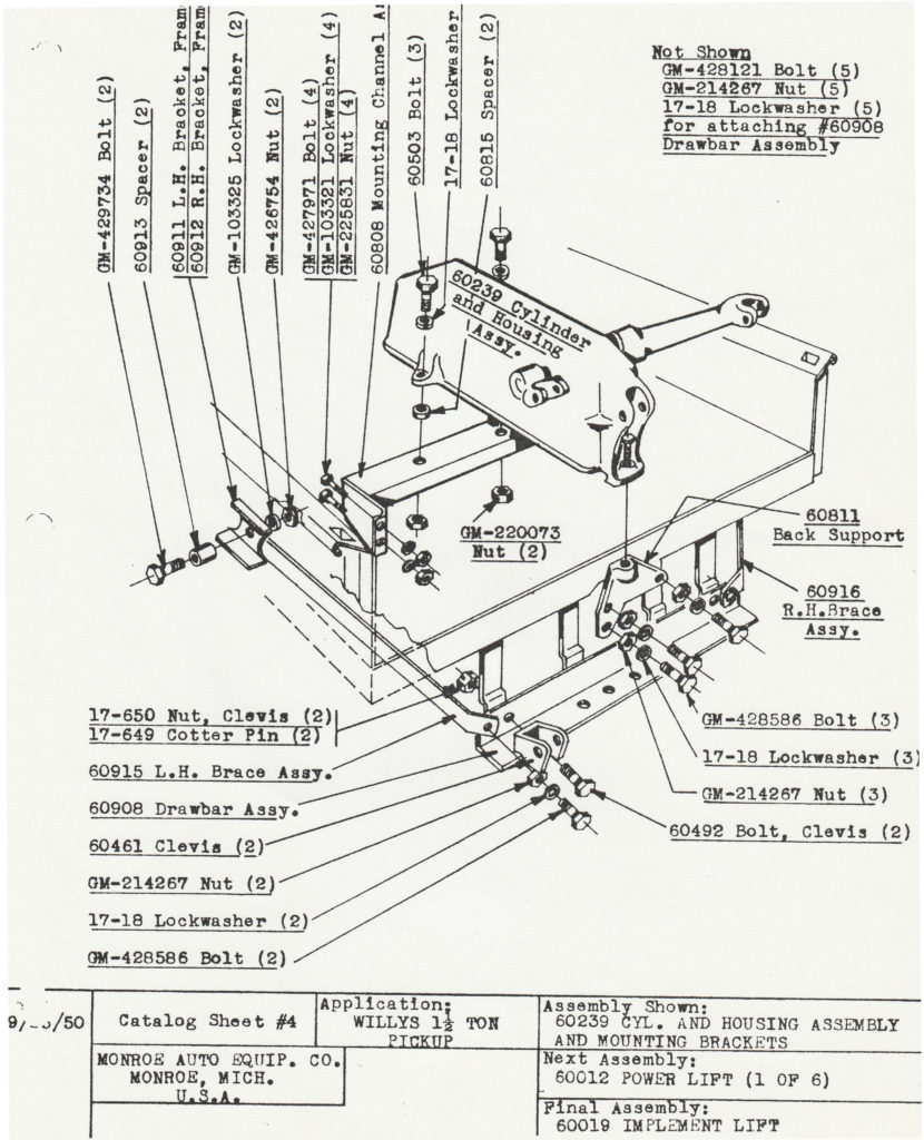 Jeep truck hydraulic lift