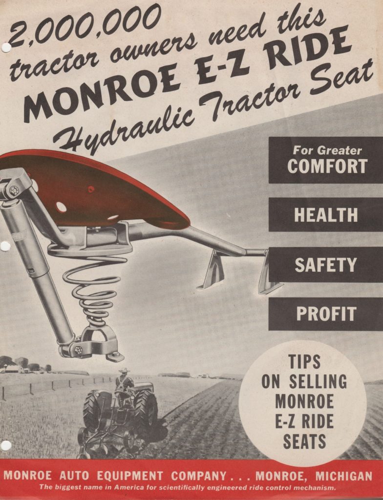 Monroe tractor seat