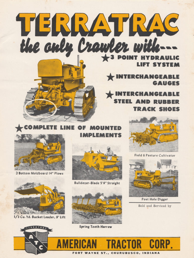 Trerratrac crawler with lift