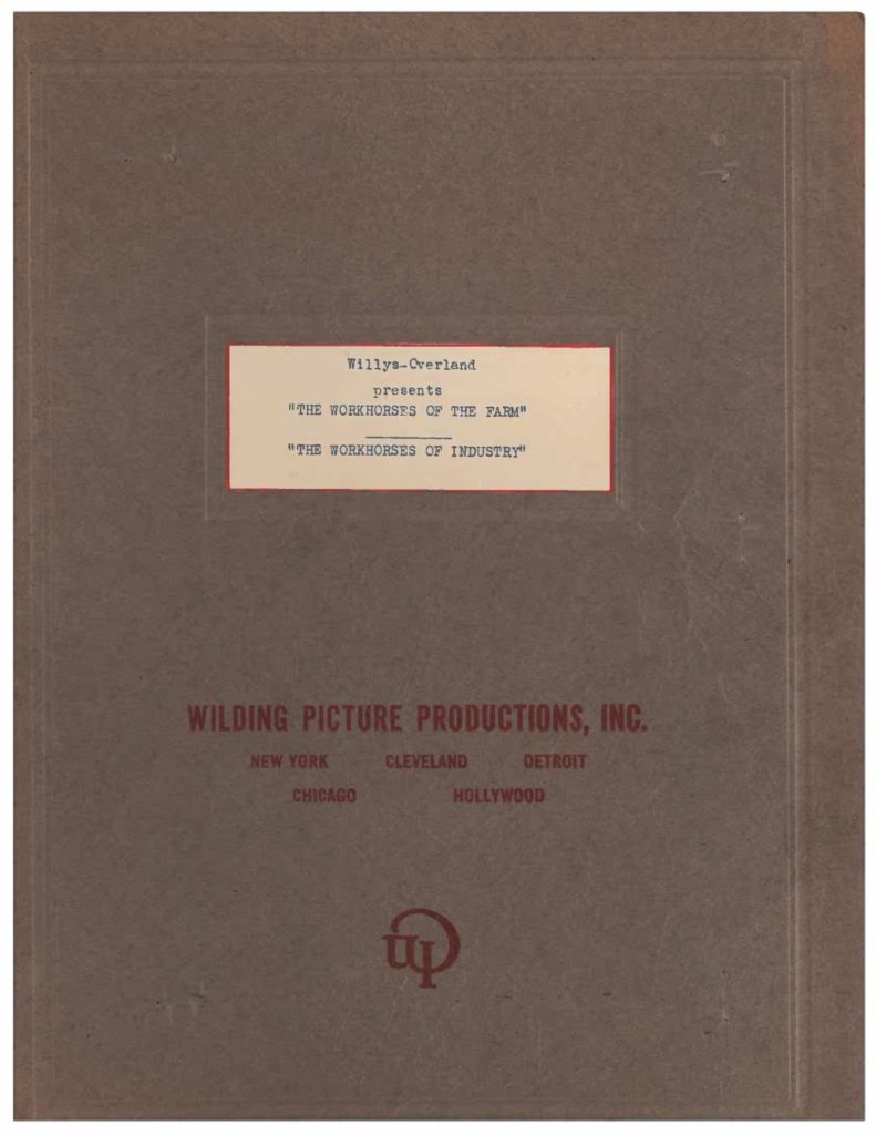 Movie script cover