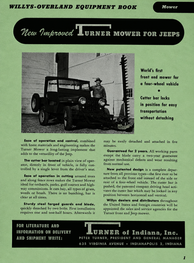 Turner Mower ad