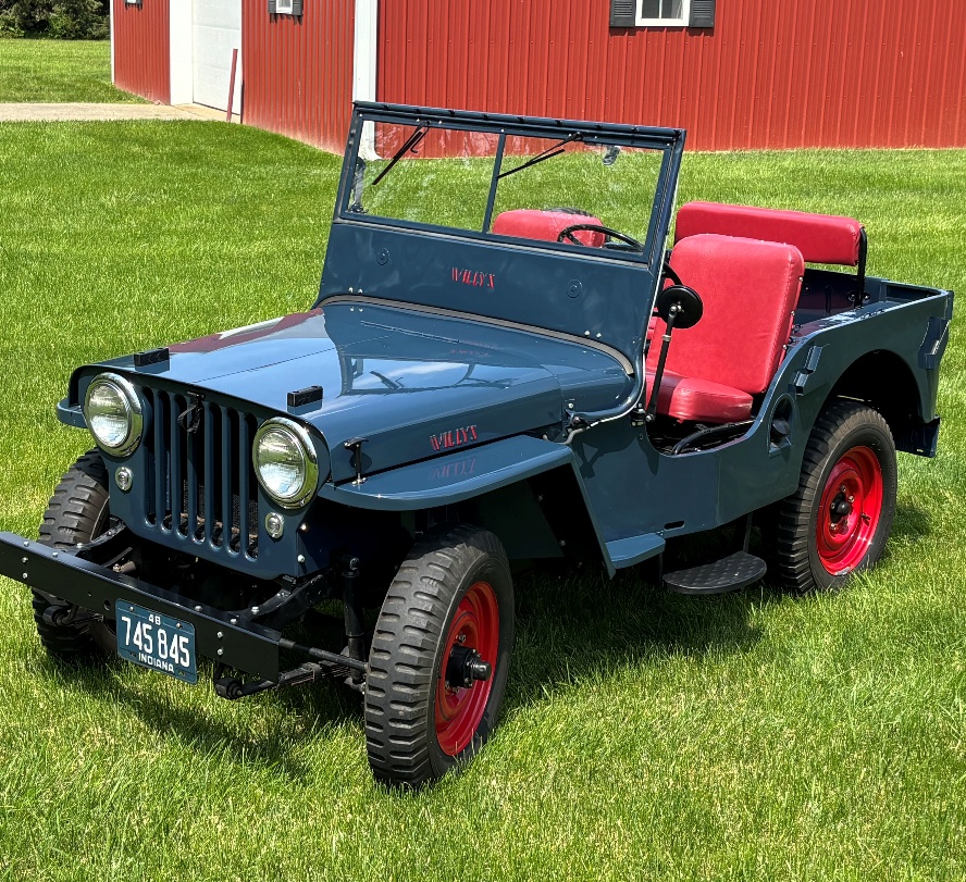 The Jeep with steps installed, May 2026