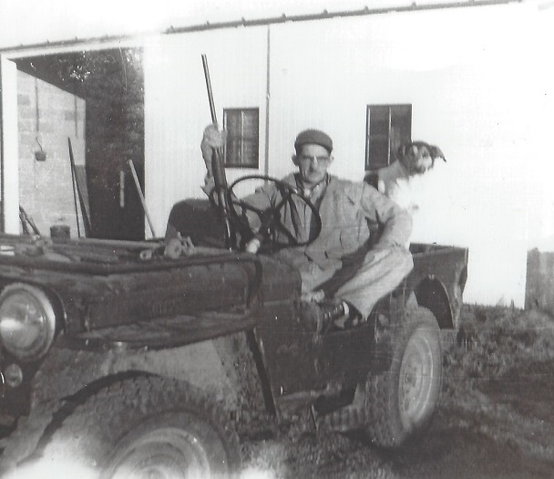 Francie Marvin and his dog Cubby